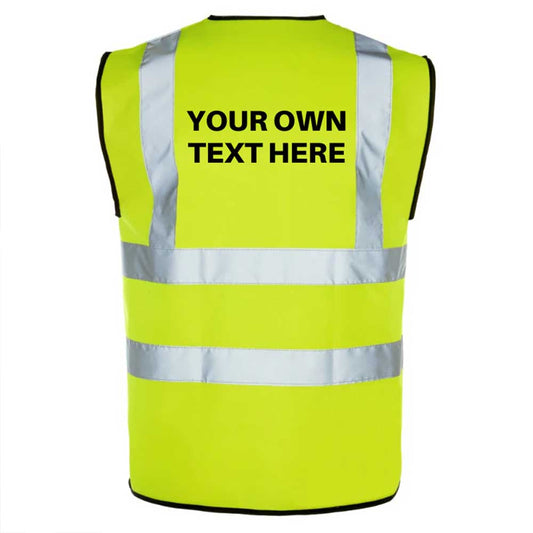 Personalised Hi Vis Safety Waistcoat