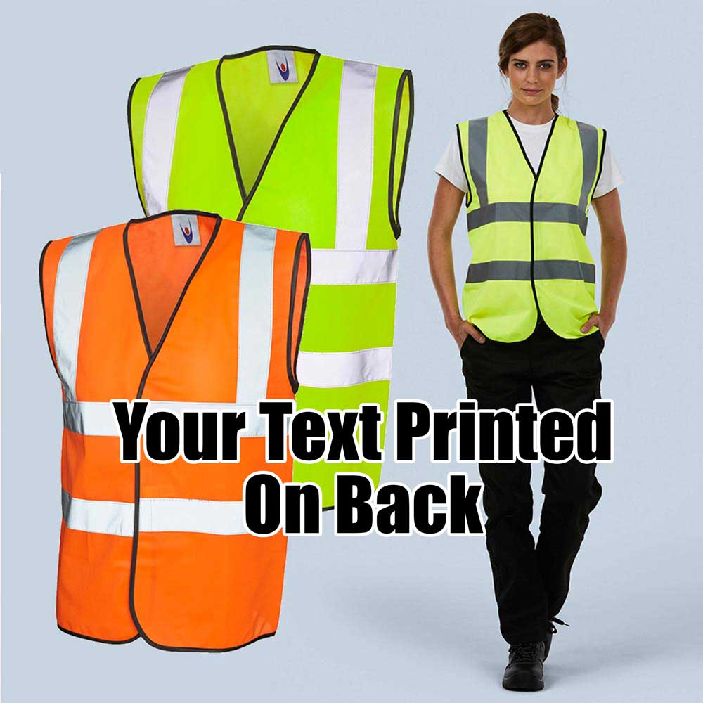 Personalised Hi Vis Safety Waistcoat