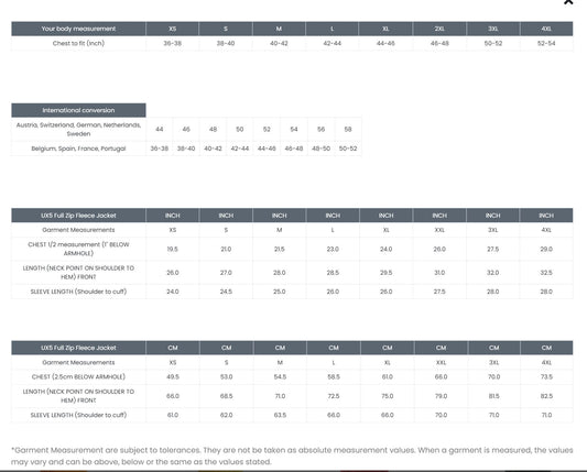 The UX Full Zip Fleece