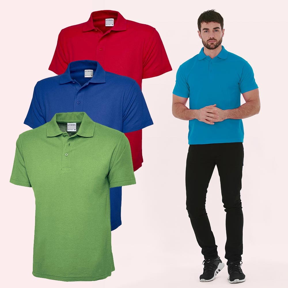 Mens Active Cotton Poloshirt UC114