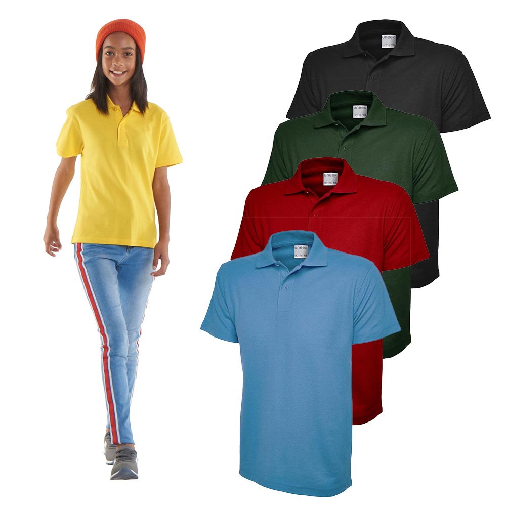 Childrens Active Cotton Poloshirt