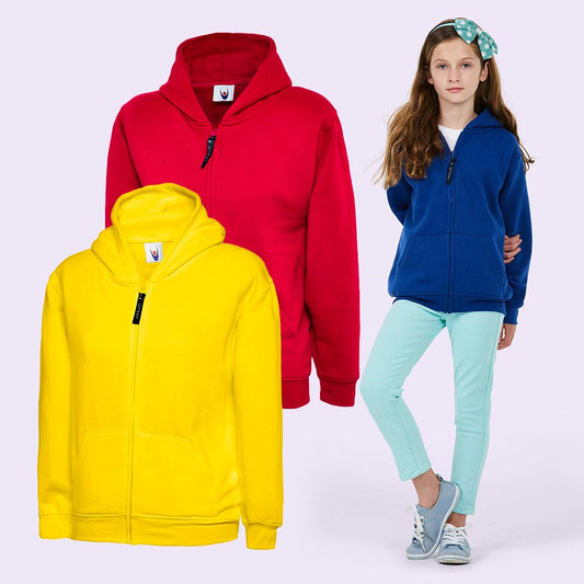 Childrens Classic Full Zip Hooded Sweatshirt
