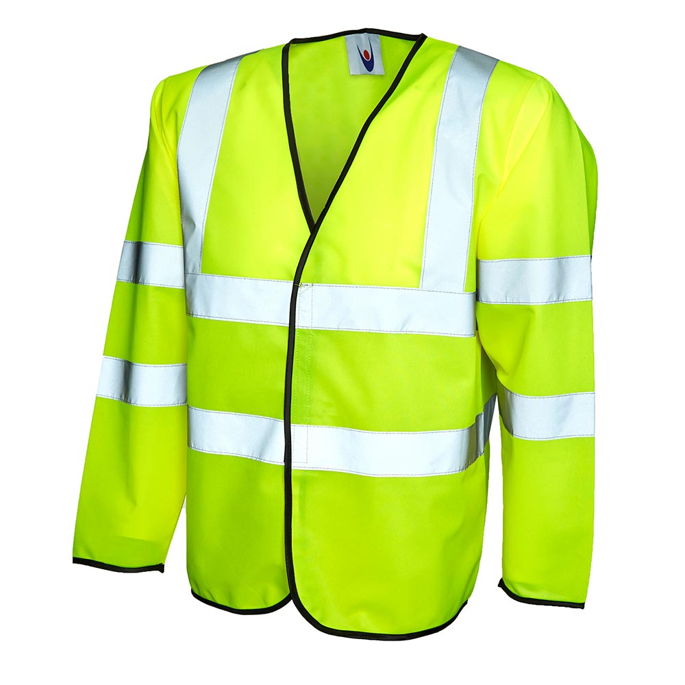 Long Sleeve Hi Vis Safety Waistcoat