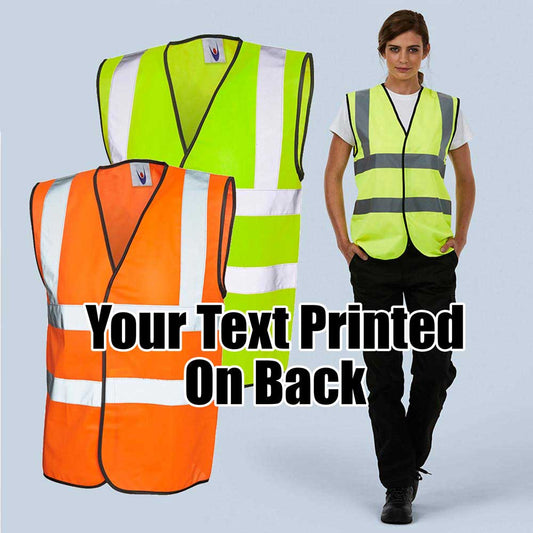 Personalised Hi Vis Safety Waistcoat