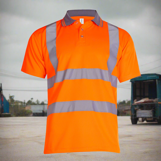 Hi Vis Short Sleeve Polo Shirt